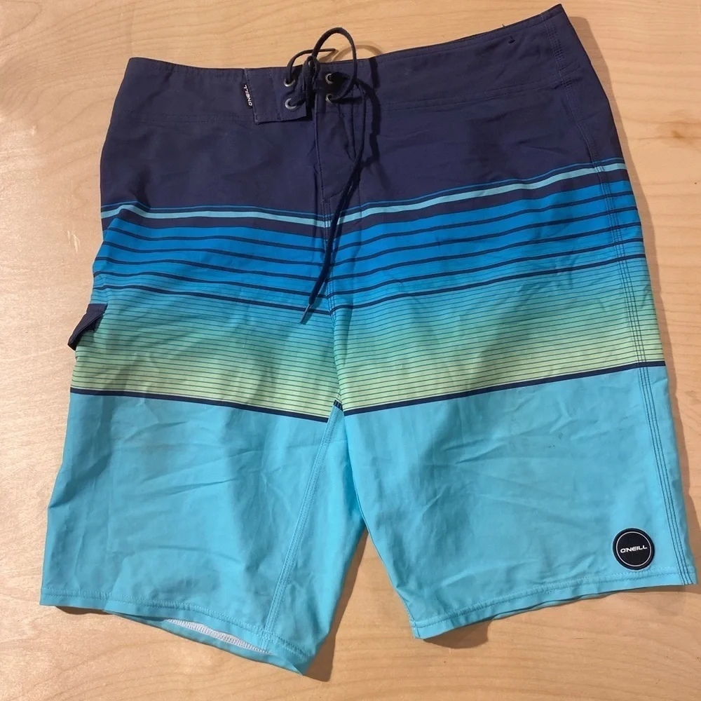 O'Neill Men's Blue Gradient Swim Shorts 32 (HD)
